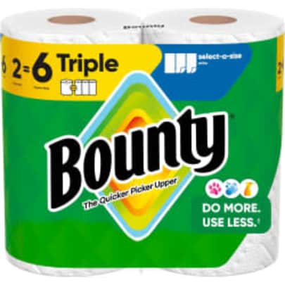 Bounty Select-A-Size Paper Towels 2-Pack: $7.32