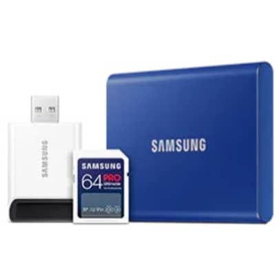 Samsung T7 1TB USB 3.2 Portable External SSD: $99 w/ free Pro Ultimate+ Reader & 64GB SDXC Card