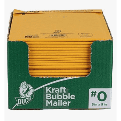Duck Brand #0 Kraft Bubble Mailer 25-Pack: $8.01 w/ Prime Duck Brand #0 Kraft Bubble Mailer 25-Pack: $8.01 w/ Prime