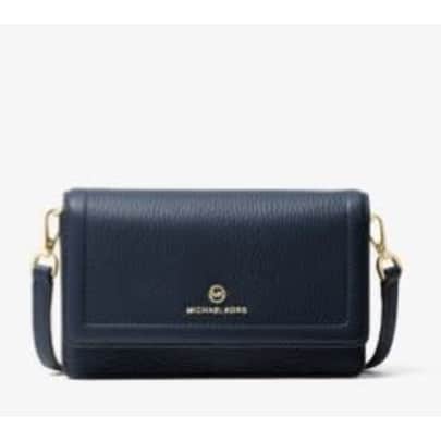 Michael Kors Jet Set Small Pebbled Leather Smartphone Convertible Crossbody Bag: $64 Michael Kors Jet Set Small Pebbled Leather Smartphone Convertible Crossbody Bag: $64