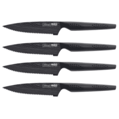 Cuisine::pro iD3 Black Samurai 4-Piece Steak Knife Set: $70