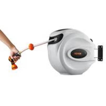 Vevor 65-Foot x 5/8" Retractable Hose Reel: $83 Vevor 65-Foot x 5/8" Retractable Hose Reel: $83