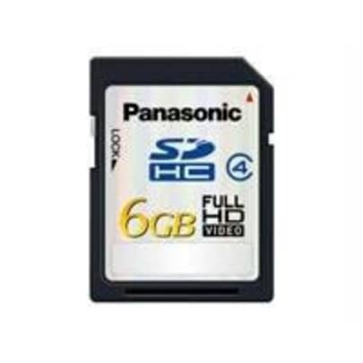 Panasonic RP-SDM06GU1K 6GB High Speed 10MB/s Class 4 SDHC Memory Card for $24