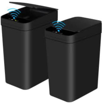 Touchless 12L Garbage Can 2-Pack: $22 Touchless 12L Garbage Can 2-Pack: $22