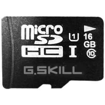 G.Skill FF-TSDG16GN-C10 16GB Class 10 microSDHC memory card for $29