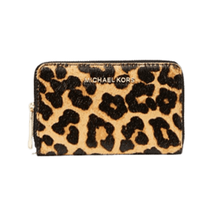 Michael Michael Kors Small Leopard-Print Calf Hair Wallet for $37 Michael Michael Kors Small Leopard-Print Calf Hair Wallet for $37