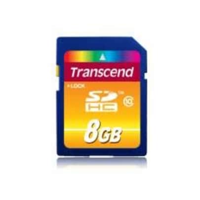 10 Pack Transcend TS8GSDHC10 10 x 8GB SDHC Class 10 Flash Memory Card for $10
