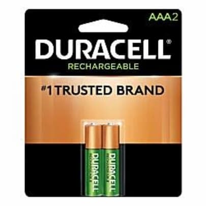 Duracell NiMH Rechargeable AAA Batteries, Pack of 2 for $14