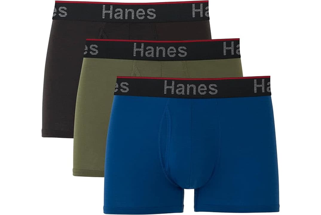Hanes Men's Total Support Pouch Boxer Briefs 3-Pack: $8.50 w/ Prime