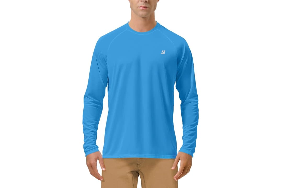 Roadbox Men's UPF 50+ Long-Sleeve Rashguard Shirt (Size XL): $7.84