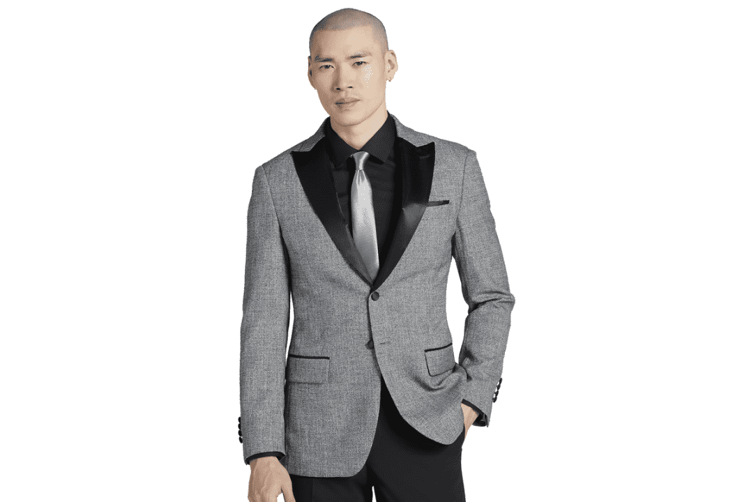 Egara Men's Slim Fit Satin Trim Dinner Jacket: $30
