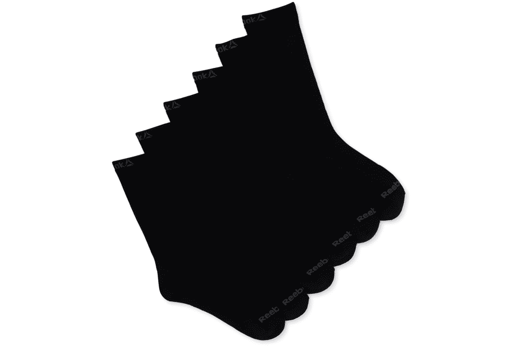 Reebok Men's Pro Series Crew Socks 6-Pack: $5