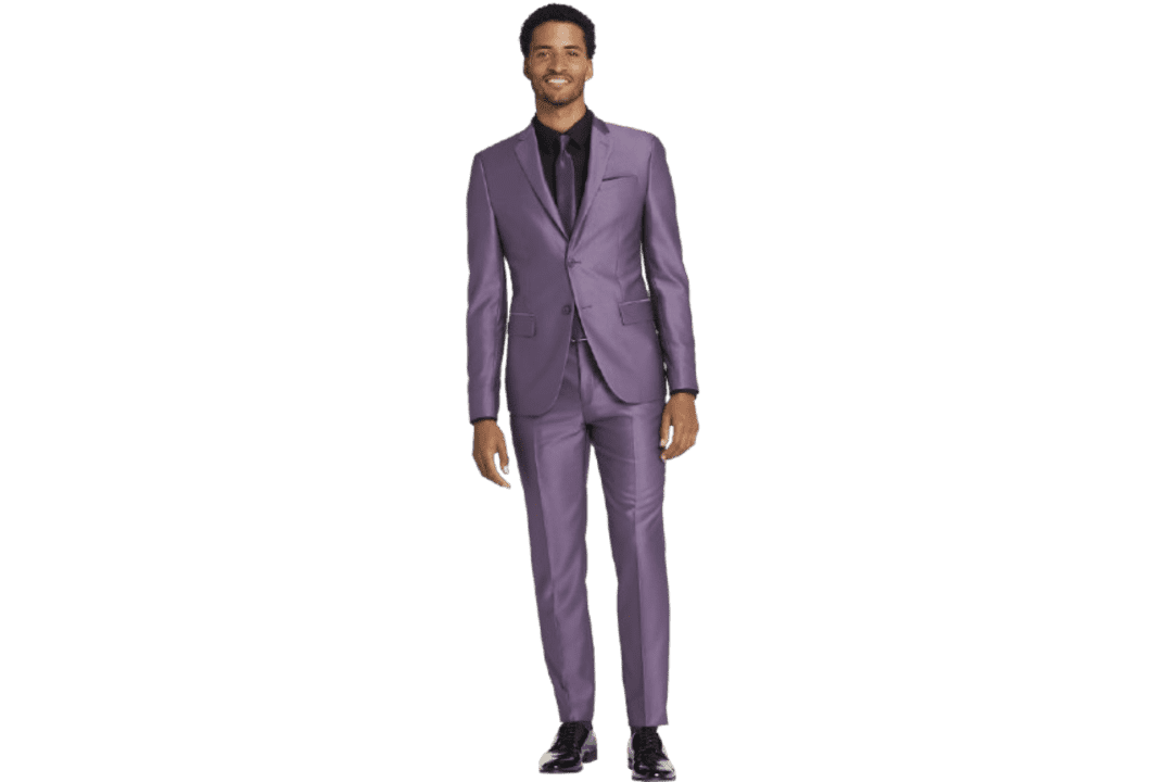 slim fit dress slacks Egara Skinny Fit Peak Lapel Shiny Suit Jacket