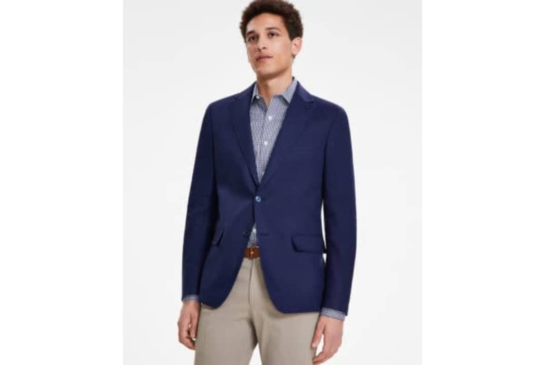 Tommy Hilfiger Men's Modern-Fit Linen Sport Coat: $60