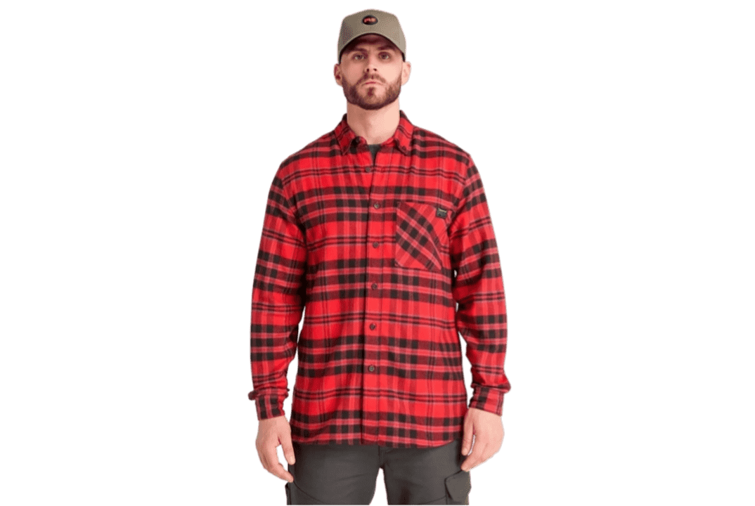 Timberland Men's Woodfort Midweight Flannel Shirt (Large Sizes): $19.98