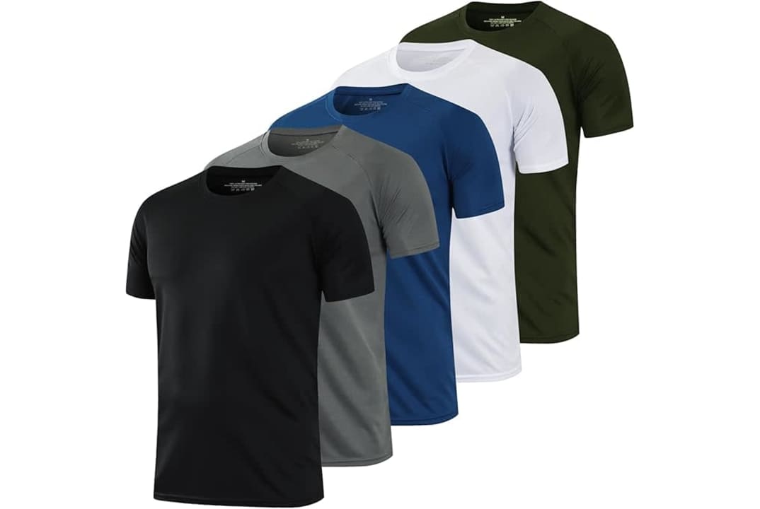 Men's Workout T-Shirt 5-Pack: $20
