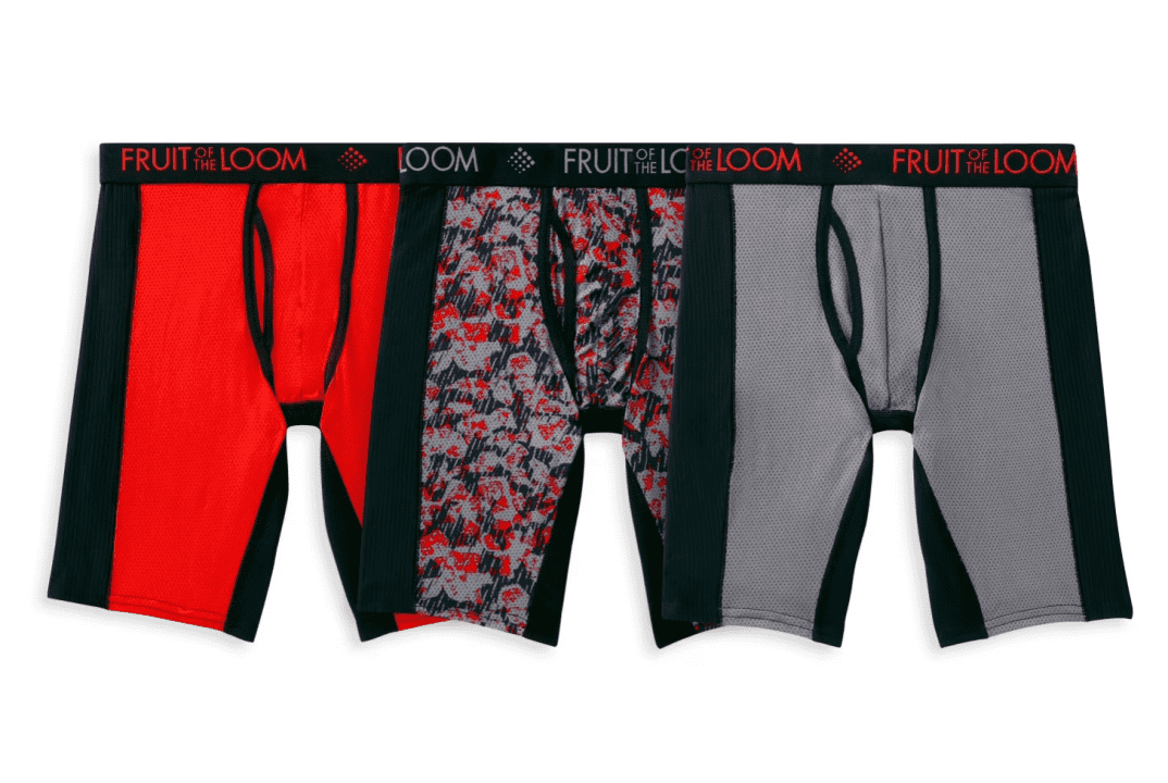 Fruit of the Loom Men's Breathable Ultra Flex Boxer Briefs 3-Pack: From $4.98