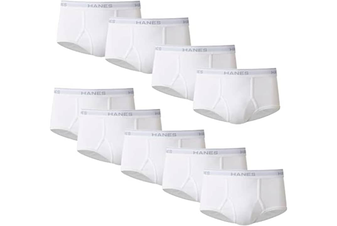 Hanes Men's Moisture-Wicking Briefs 9-Pack: $12