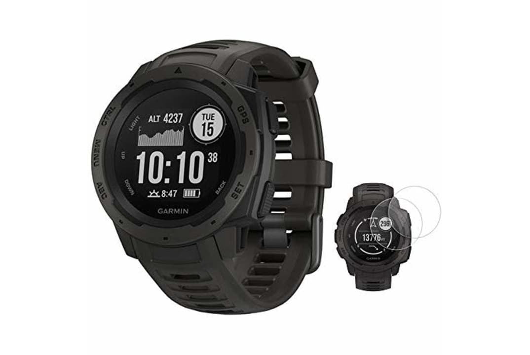 Garmin Instinct Rugged Outdoor Watch with GPS and Heart Rate Monitoring Graphite (010-02064-00) for $200