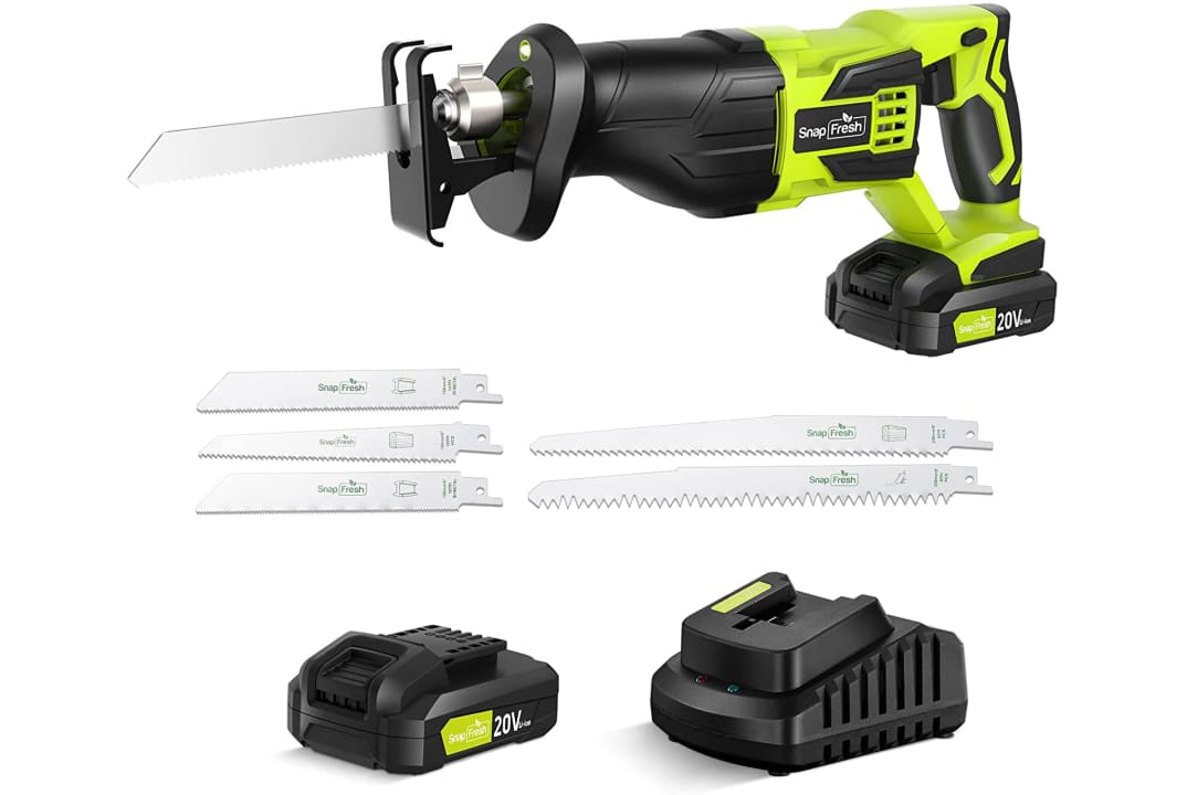 SnapFresh 20V Cordless Reciprocating Saw for $50 w/ Prime