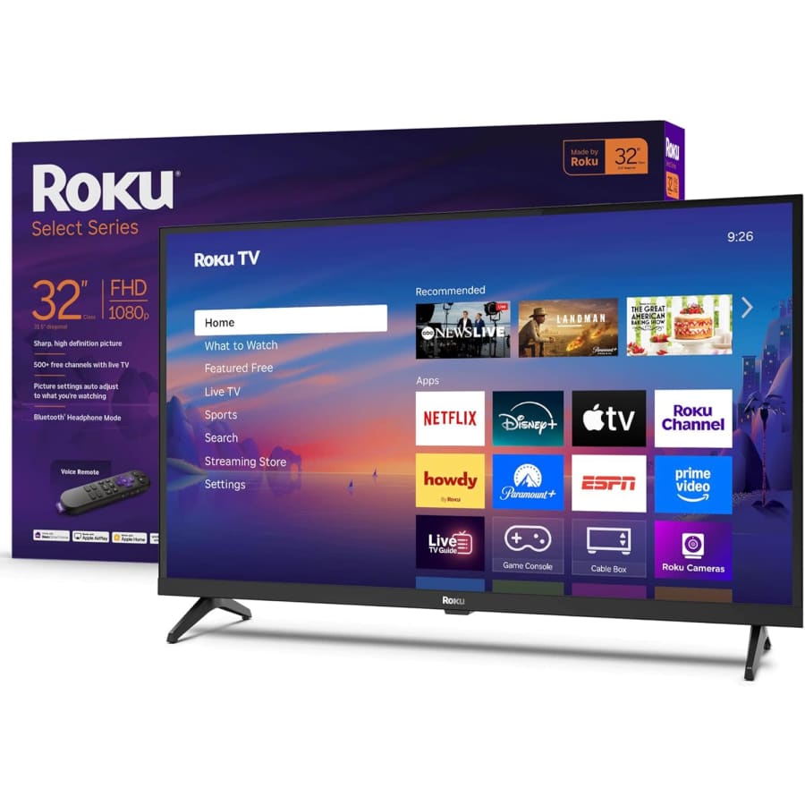 Roku 32R3D5 32" 1080p Smart TV (2025): $140