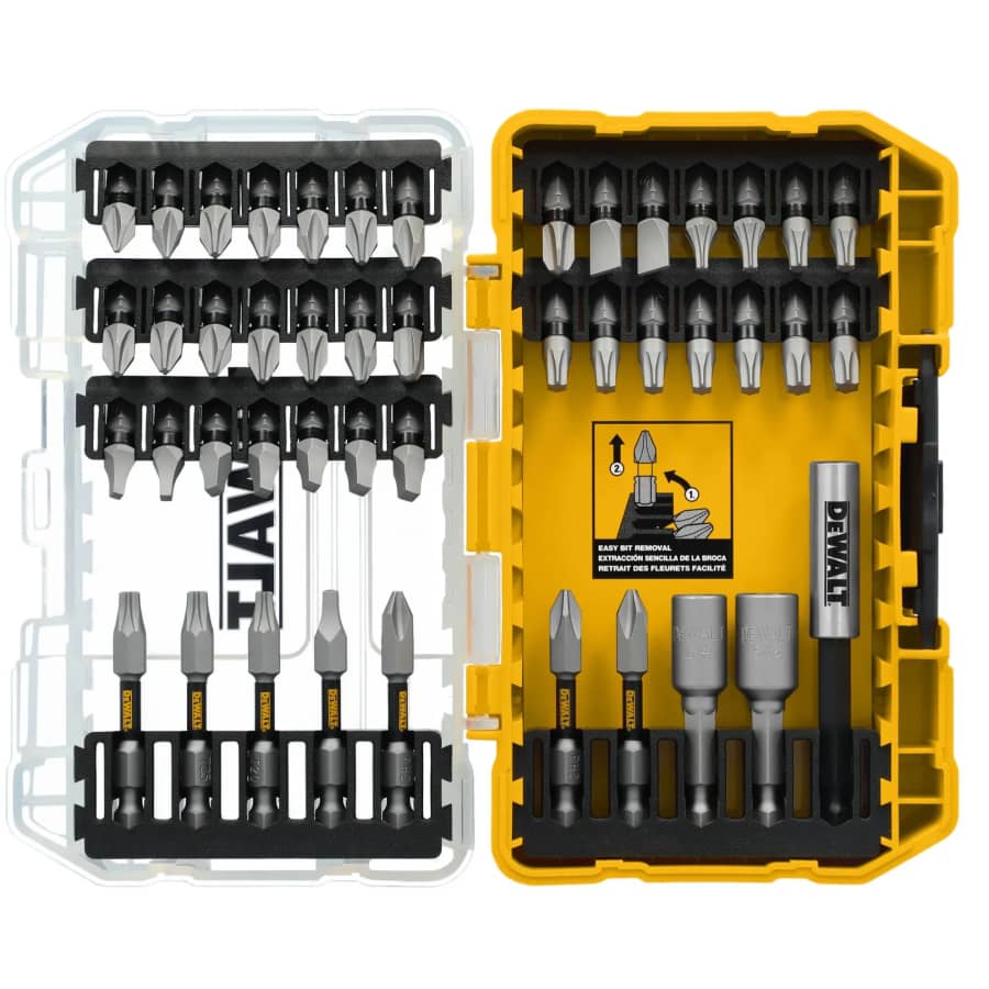 DeWalt TOUGH GRIP 45-Piece Screwdriver Bit Set: $13