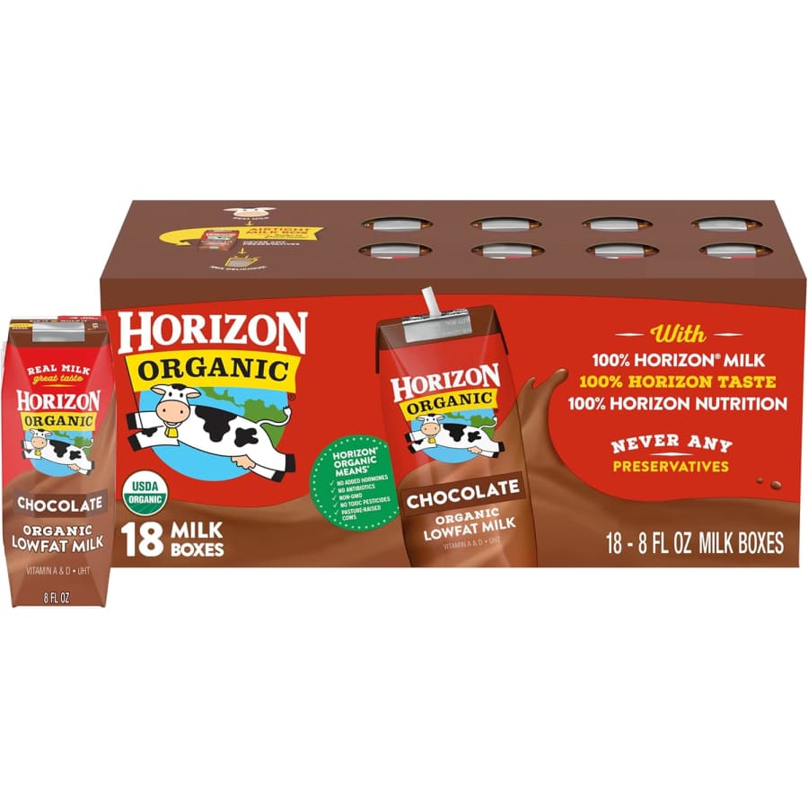 Horizon Organic 8-oz. Low Fat Chocolate Milk 18-Pack: $10.69