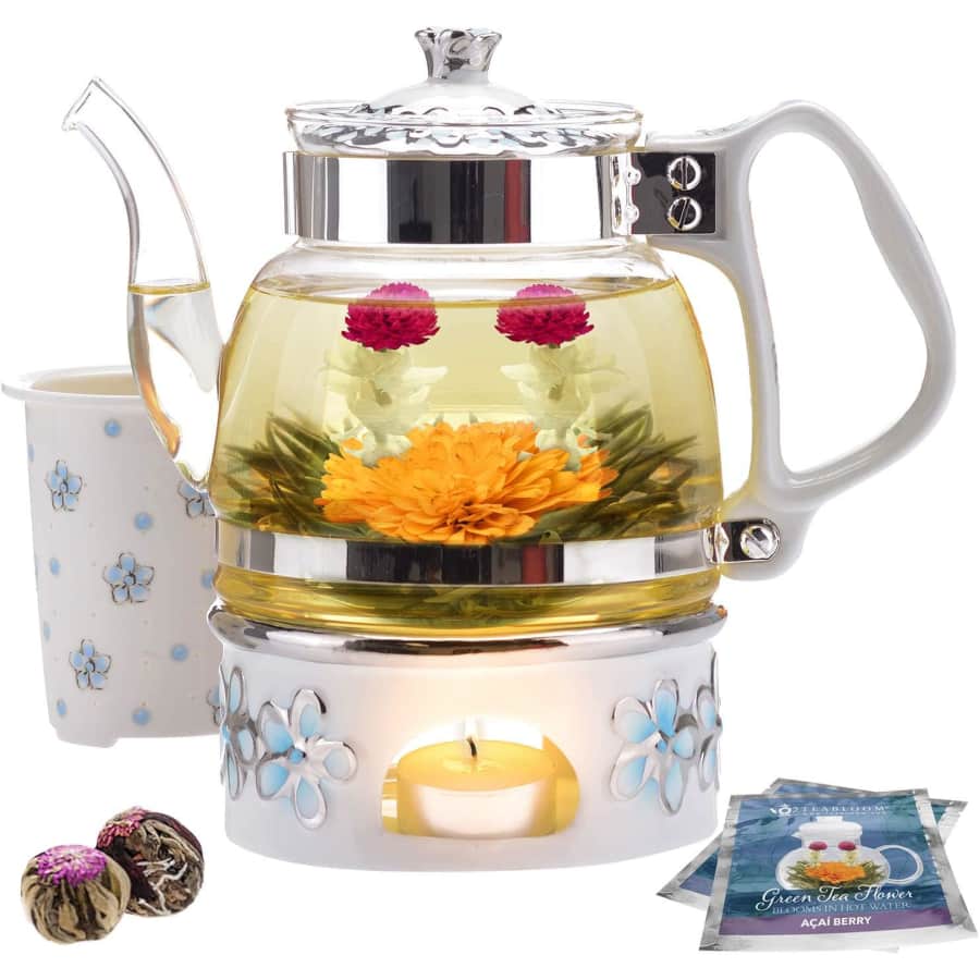 Teabloom Princess of Monaco Teapot & Blooming Tea Gift Set: $30