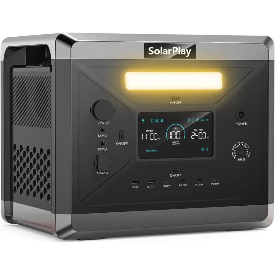 SolarPlay 2,160WH Solar Portable Power Station: $412 SolarPlay 2,160WH Solar Portable Power Station: $412