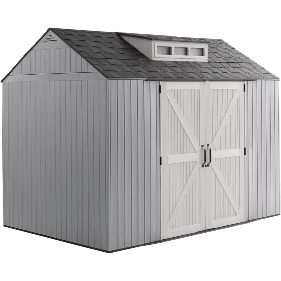 Rubbermaid 7x10-Foot Resin Storage Shed With Floor: $1,159 Rubbermaid 7x10-Foot Resin Storage Shed With Floor: $1,159