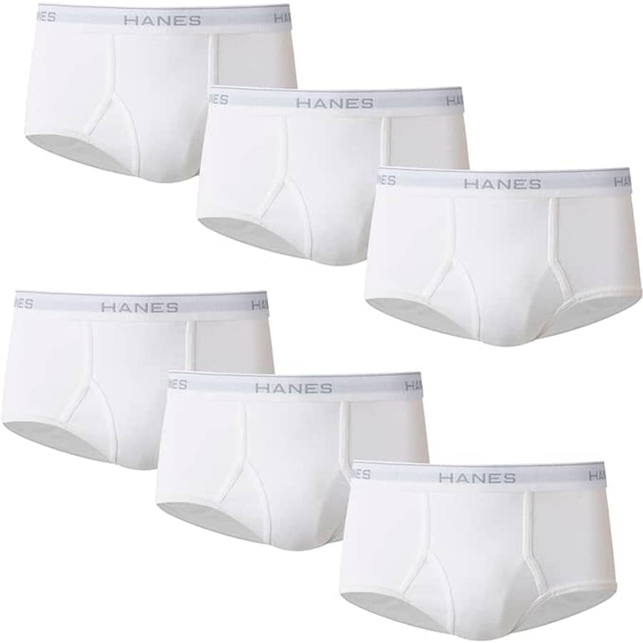 Hanes Men's Cotton Briefs 6-Pack: $7.30 Hanes Men's Cotton Briefs 6-Pack: $7.30