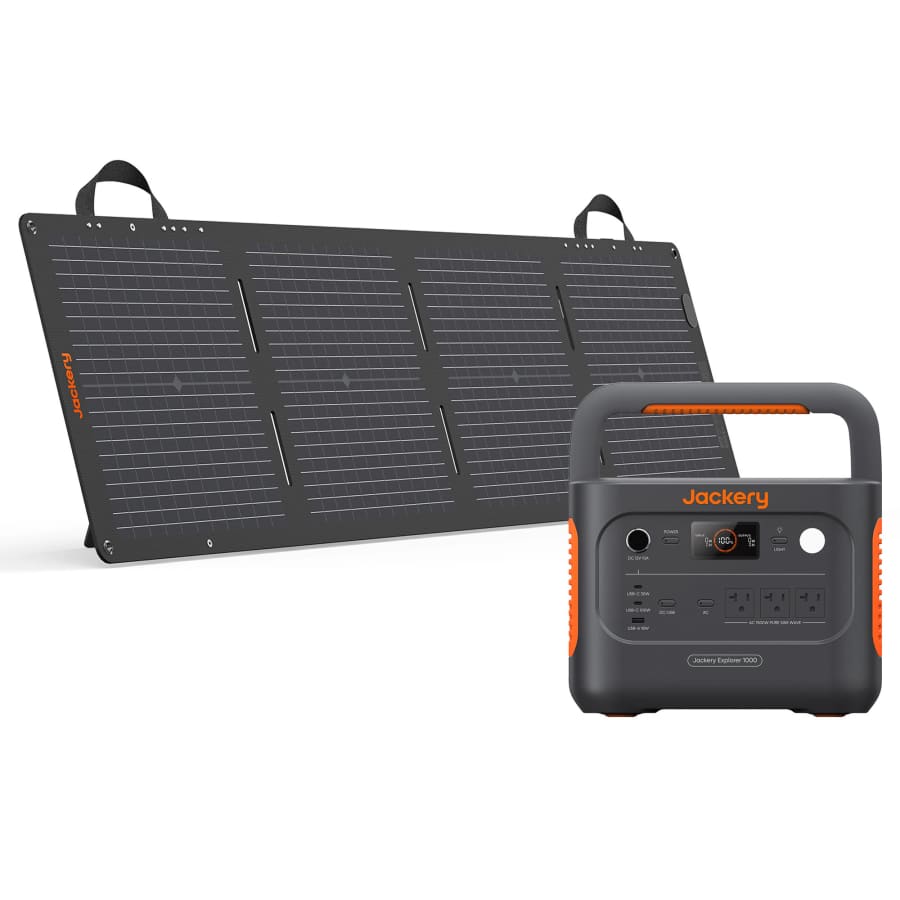 Jackery Explorer 1000 v2 1,500W Portable Power Station w/ SolarSaga 100W Mini Solar Panel: $649