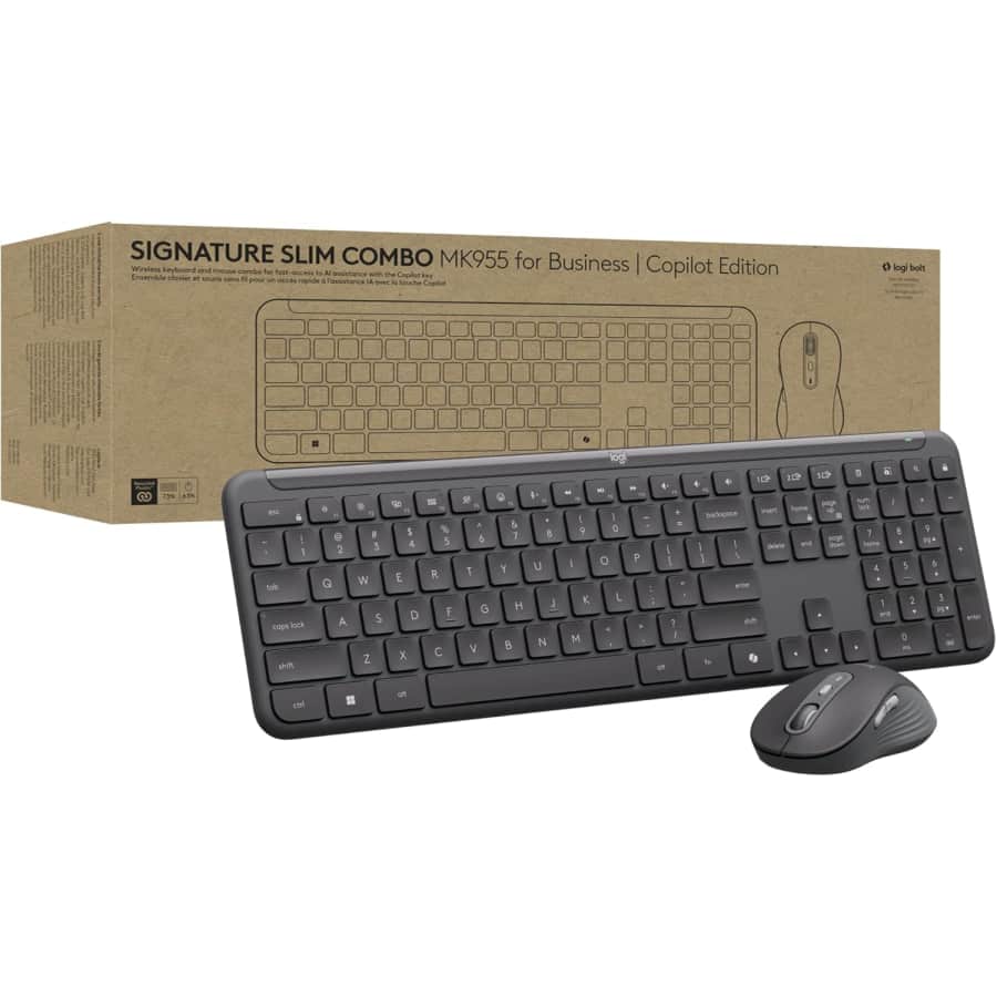 Logitech Signature Slim MK955 Keyboard and Mouse Combo: $80