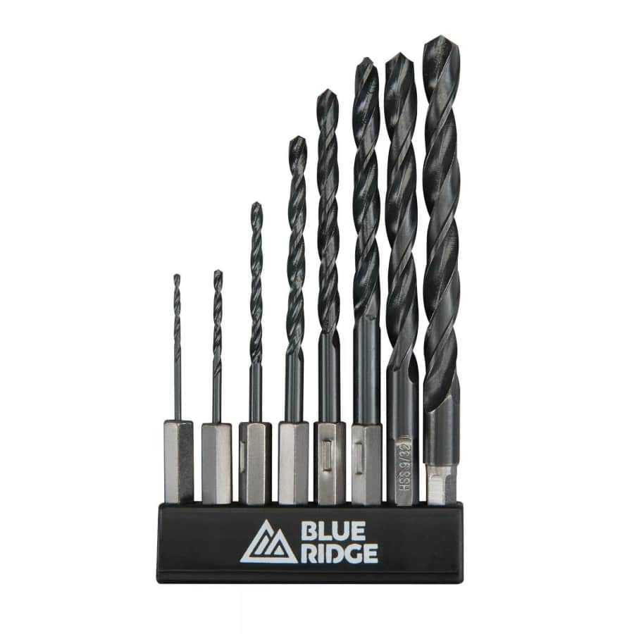Blue Ridge 8-Piece Hex Shank Drill Bit Set: $7.02
