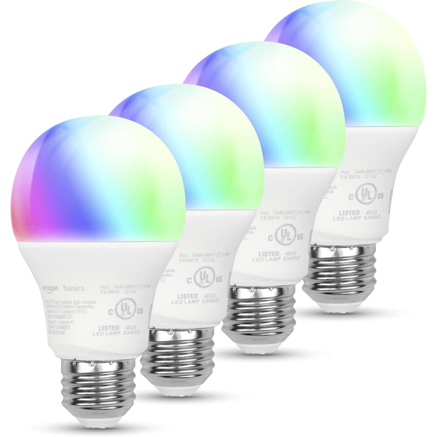 Amazon Basics Smart A19 LED Light Bulb 4-Pack: $30 w/ Prime Amazon Basics Smart A19 LED Light Bulb 4-Pack: $30 w/ Prime