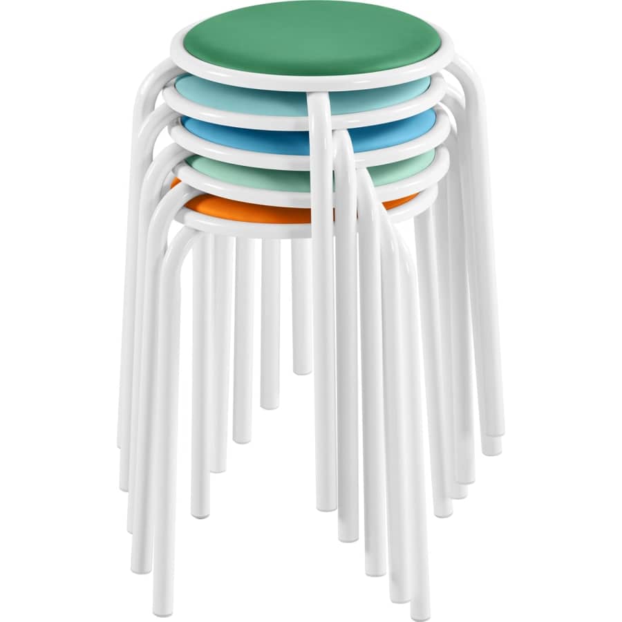 Yaheetech 18" Padded Stools 5-Pack: $62.99