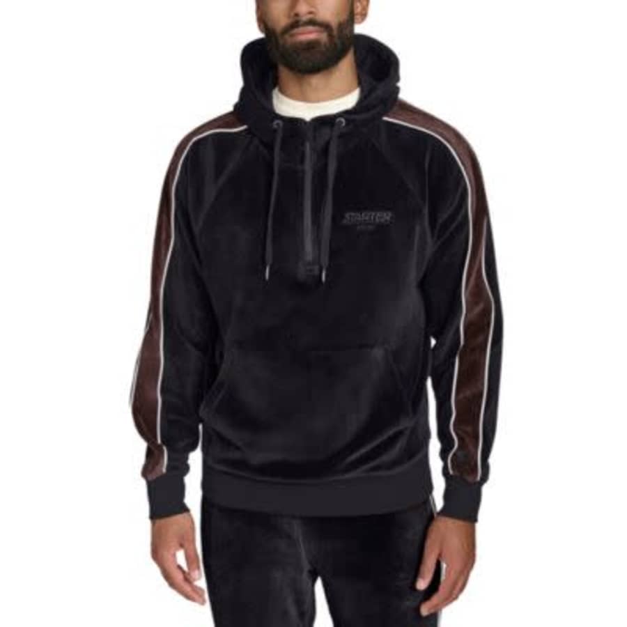 Starter Men's Velour Quarter-Zip Hoodie: $17.76