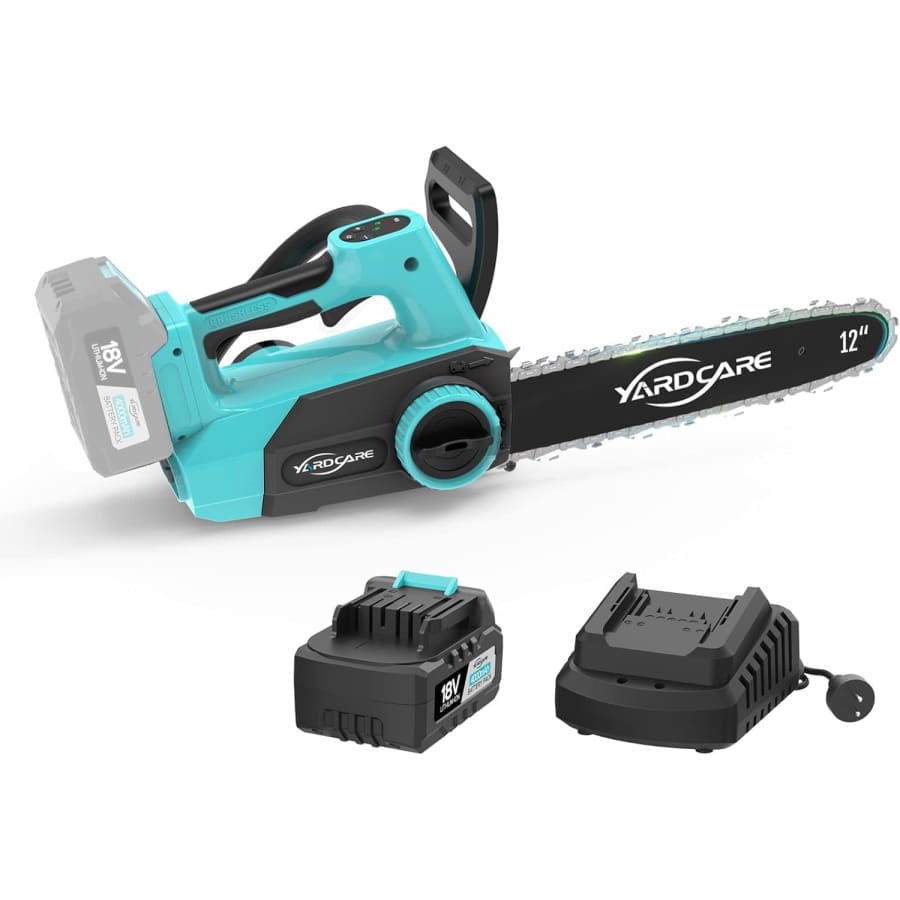 Yardcare 12" Cordless Electric Chainsaw w/ Battery & Charger: $79.99
