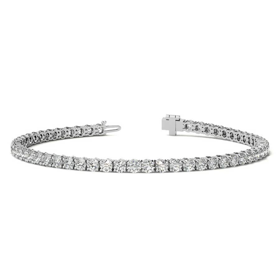 3-TCW AGI Certified Lab-Grown Diamond Tennis Bracelet: $1,395
