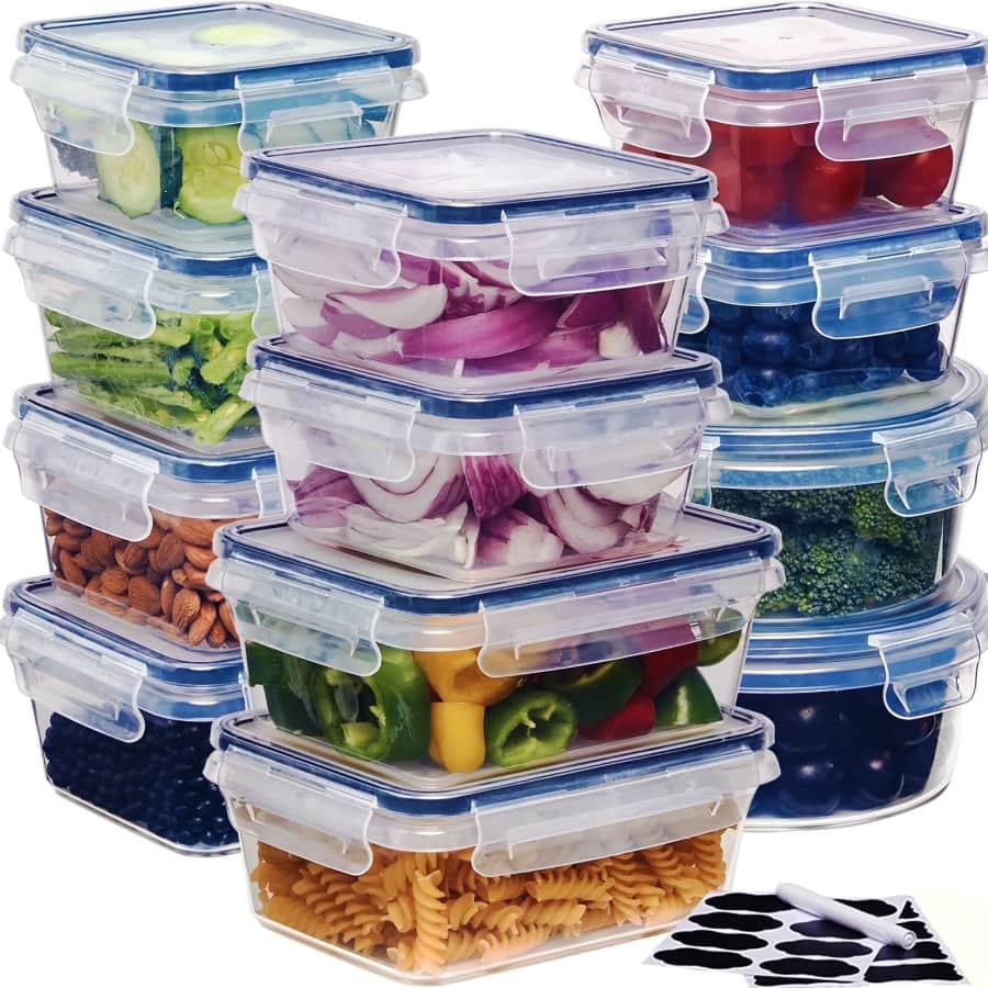 Food Storage Snap-Lid Container 48-Piece Set: $10.83