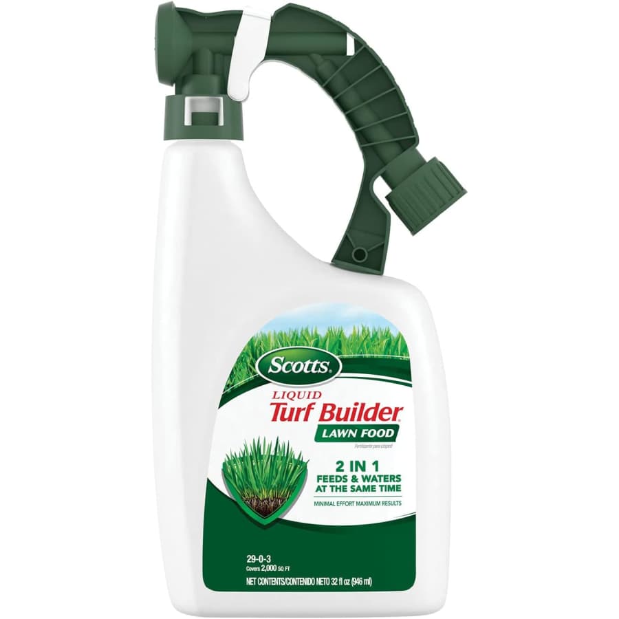 Scotts Liquid Turf Builder Lawn 32-oz. Fertilizer: $13.99 Scotts Liquid Turf Builder Lawn 32-oz. Fertilizer: $13.99