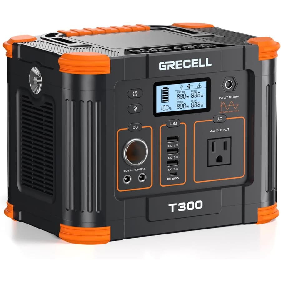 Grecell 330W Portable Power Station: $140