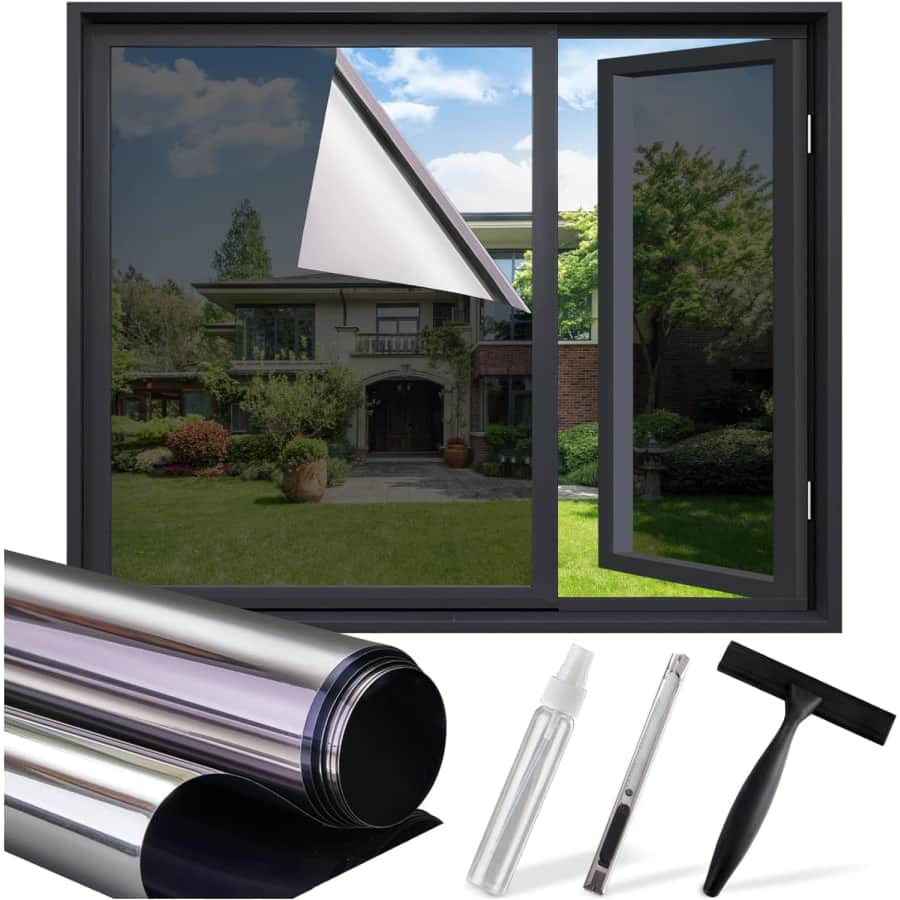 17.5" x 78.7" One Way Privacy Window Film: $5.96