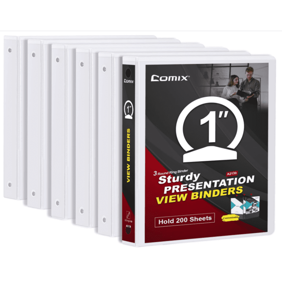 Comix 1" Binder 6-Pack: $24 Comix 1" Binder 6-Pack: $24