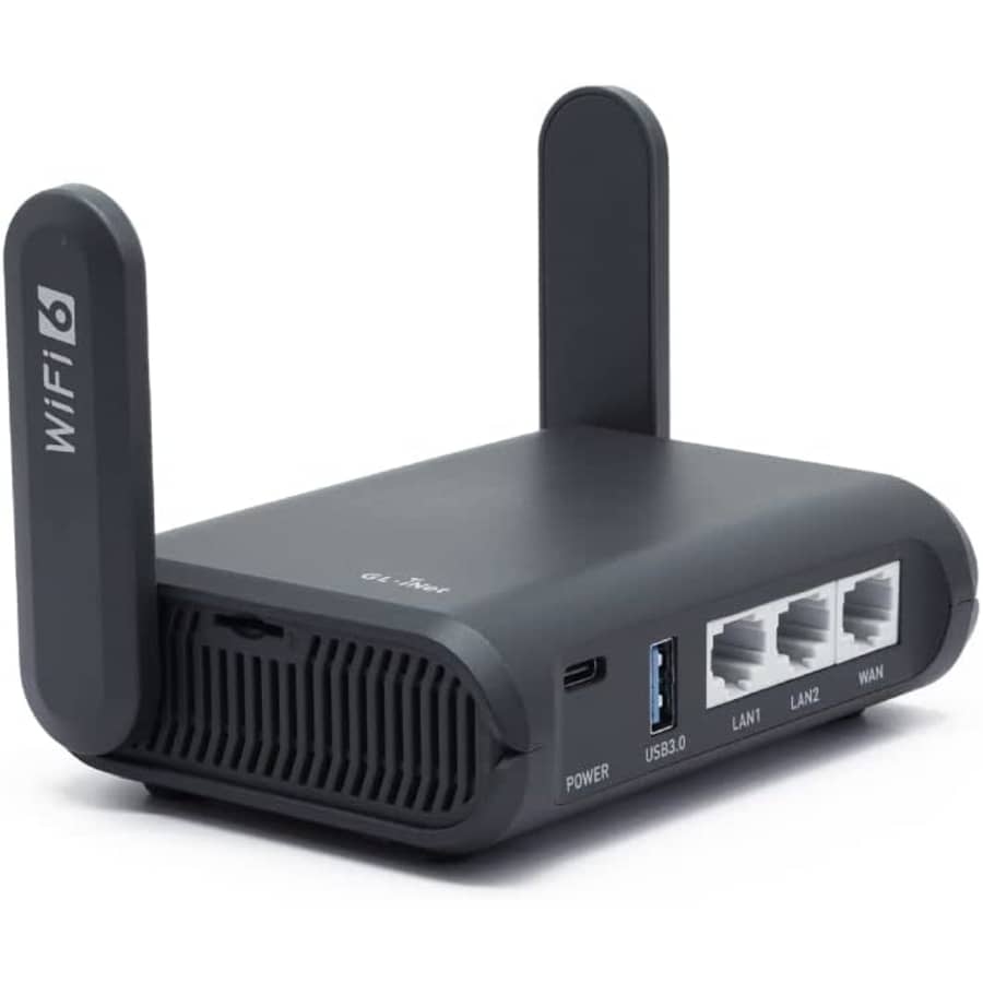 GL.iNet GL-AXT1800 Portable Gigabit Travel Router: $93