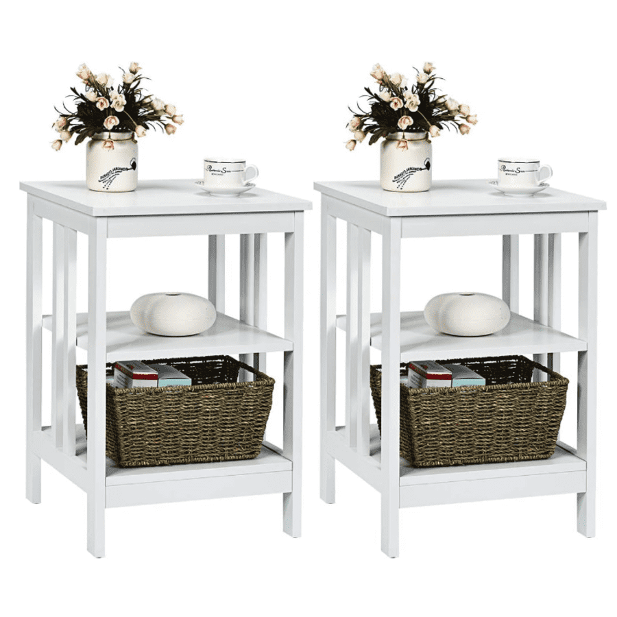 Giantex 3-Tier Nightstand Set of 2: $86 Giantex 3-Tier Nightstand Set of 2: $86