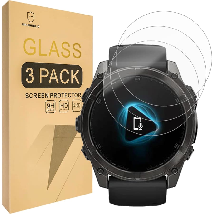 Mr.Shield 3-Pack Tempered Glass for Garmin Fenix 8: $3.47