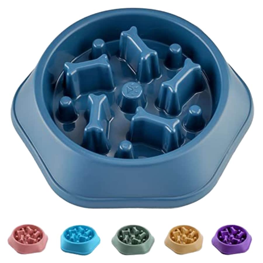 Interactive Slow Feeder Dog Bowl: 2 for $1.08
