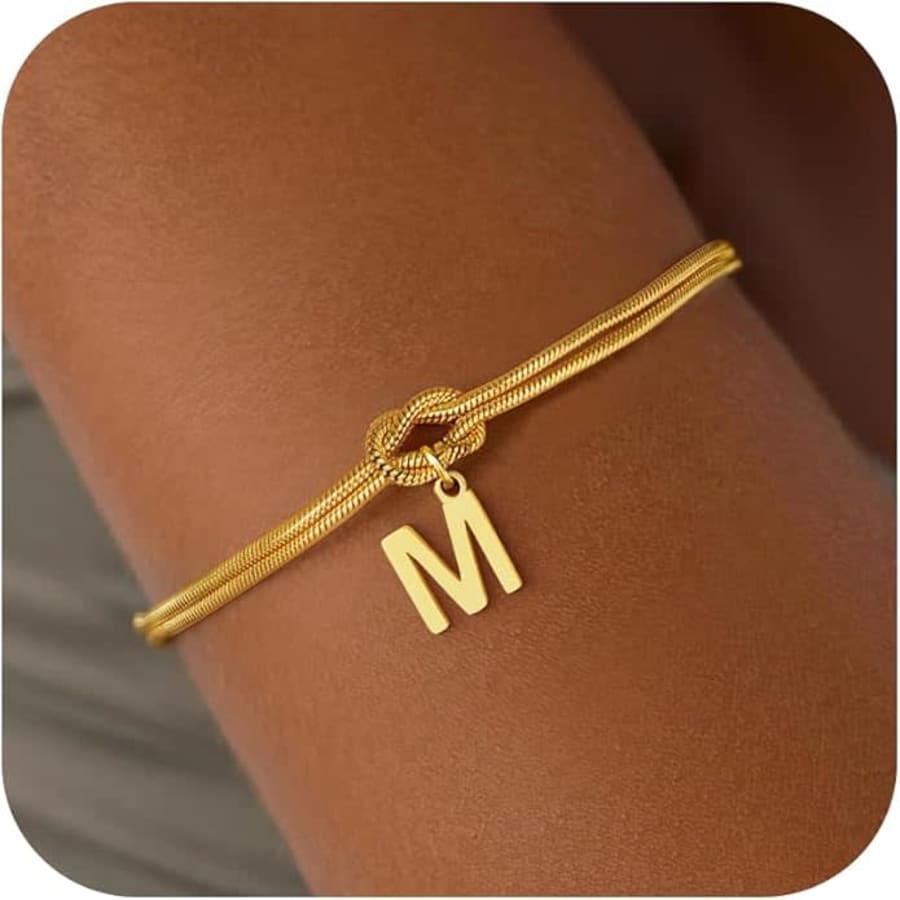 Gold Initial Bracelet: From $7.19