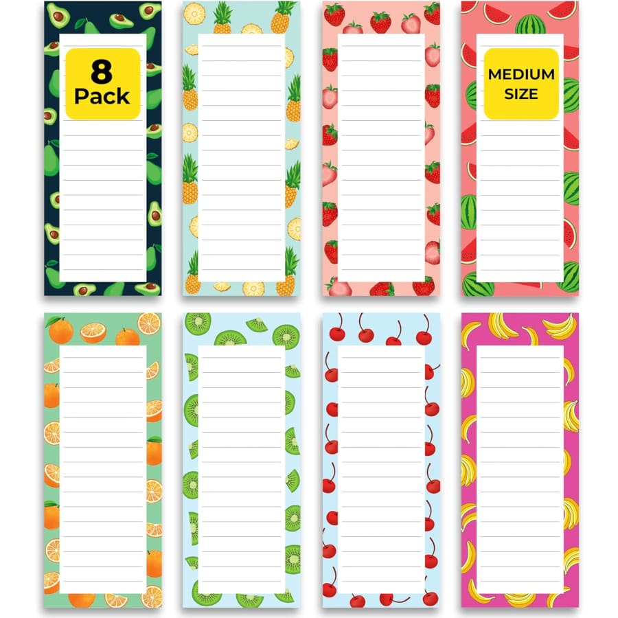 Magnetic Notepad 8-Pack: $5.52 w/ Prime
